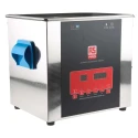 RS PRO Ultrasonic Cleaner Stainless Steel Tank 9L Capacity 300W Heater 200W Ultrasonic Power 40 KHz Frequency 124-9722
