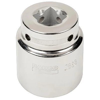 Bahco 3/4 in Drive 50 mm 6 Point Square Socket, Polished Alloy Steel, 68mm Overall Length TAH24B-50