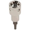 Bahco Hex Screwdriver Bit, 12.7 mm Square Drive, 9.53 mm Hex Head, 60 mm Overall Length TAH16H-3/8