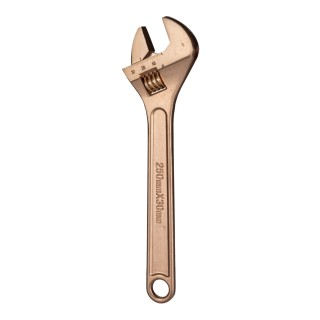 Bahco Adjustable Wrench 30 mm Jaw Capacity 250mm Overall Length Metal Handle Non-Sparking NSB001-250
