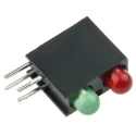 Dialight Green, Red Right Angle PCB LED Indicator Two LEDs 3 V Multicolour 553-0112F