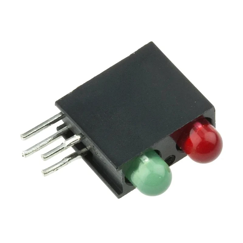 Dialight Green, Red Right Angle PCB LED Indicator Two LEDs 3 V Multicolour 553-0112F