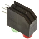 Dialight PCB LED Indicator Bi-Colour Green Red Right Angle 5 mm 2 LEDs 2.55 V 552-0212F
