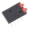 Dialight Red Right Angle PCB LED Indicator 5 mm (T-1 3/4), 2 LEDs, 2 V Single Colour 571-0111-100F