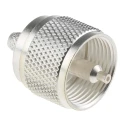 RS PRO 50 Ω Straight Body Crimp Coaxial Connector Cable Male UHF, 300 MHz Operating Frequency 546-2605