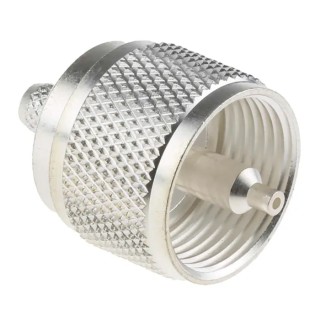 RS PRO 50 Ω Straight Body Crimp Coaxial Connector Cable Male UHF, 300 MHz Operating Frequency 546-2605