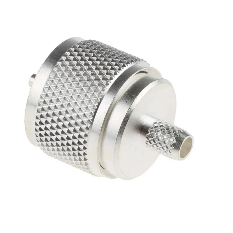 RS PRO 50 Ω Straight Body Crimp Coaxial Connector Cable Male UHF, 300 MHz Operating Frequency 546-2605