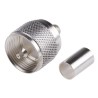 RS PRO Coaxial Connector Cable Male UHF 75 Ω Straight Body Crimp 546-2611