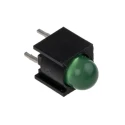 Dialight Green Top PCB LED Indicator 5 mm (T-1 3/4), 1 LED, 2.1 V, Single Colour 550-0204F