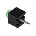Dialight Green Top PCB LED Indicator 5 mm (T-1 3/4), 1 LED, 2.1 V, Single Colour 550-0204F