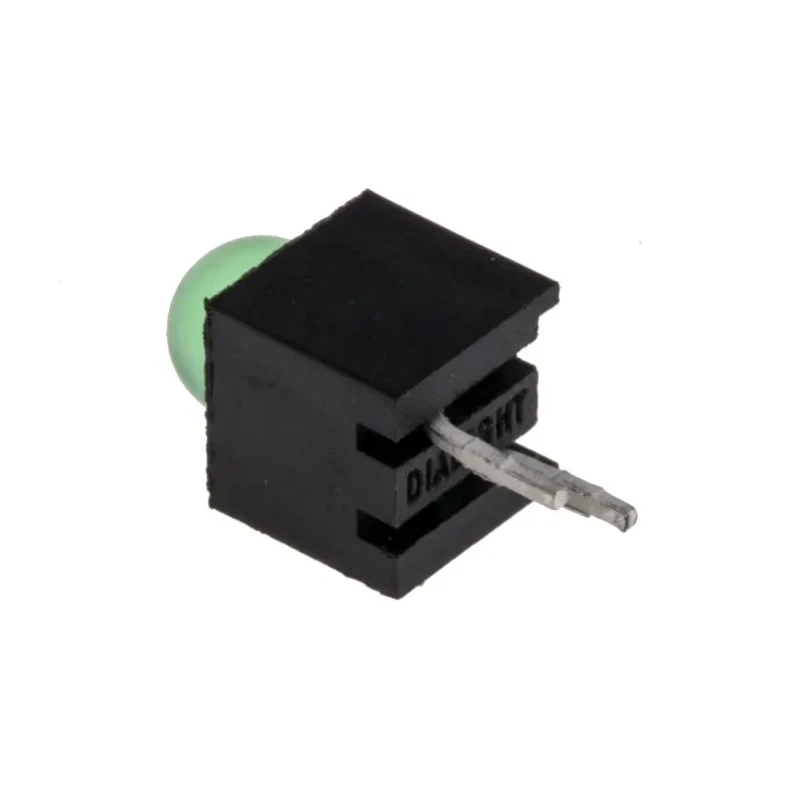 Dialight Green Top PCB LED Indicator 5 mm (T-1 3/4), 1 LED, 2.1 V, Single Colour 550-0204F