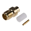RS PRO Coaxial Connector Cable Female SMA, Straight Body Crimp Connector RG402 Subminiature 18GHz Operating 546-3125