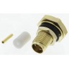RS PRO Coaxial Connector Panel Mount Female SMA Straight Body Crimp 18GHz Gold Plated 546-3153
