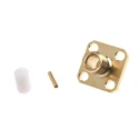 RS PRO Coaxial Connector Flange Female SMA, 50 Ω, Straight Body Solder 546-3169