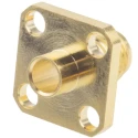 RS PRO Coaxial Connector Flange Female SMA, 50 Ω, Straight Body Solder 546-3169