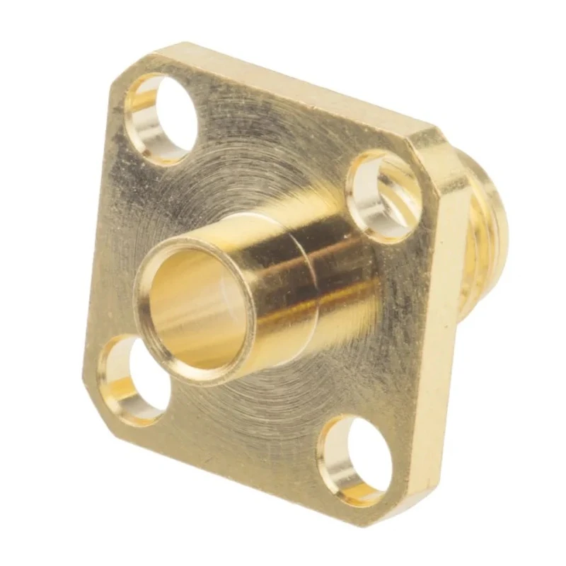RS PRO Coaxial Connector Flange Female SMA, 50 Ω, Straight Body Solder 546-3169