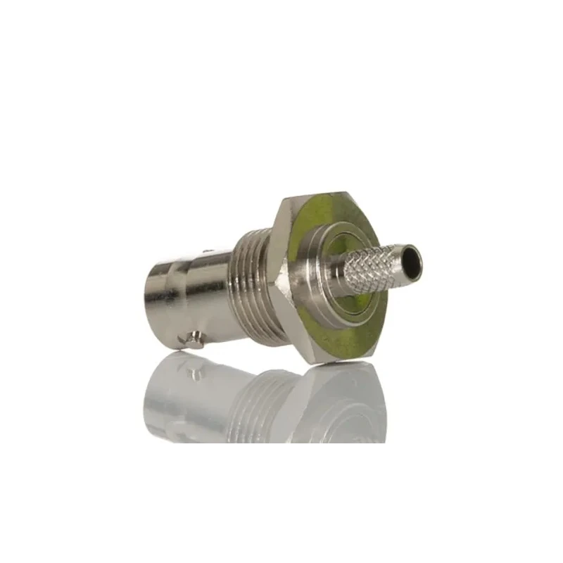 RS PRO Coaxial Connector Panel Mount Female BNC 50 Ω Straight Body Crimp 4GHz 85°C 546-2784