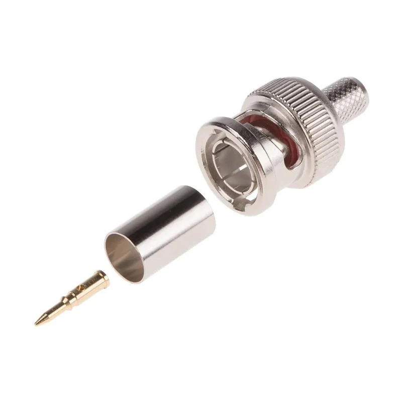 RS PRO Coaxial Connector Cable Male BNC 75 Ω Straight Body Crimp 546-3658