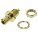RS PRO Coaxial Connector Panel Mount Male SMB, 50 Ω, Straight Body Solder 546-3383