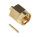 RS PRO SMA Series Coaxial Connector Cable Male SMA 50 Ω Straight Body Solder 546-3080