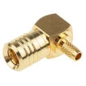 RS PRO 50 Ω Right Angle Coaxial Connector Cable Male SMB, Gold Plated, Crimp Termination RG174A/U 4GHz 546-3377