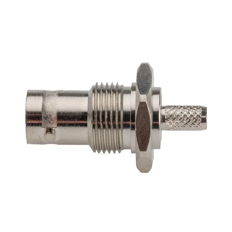 RS PRO Coaxial Connector Panel Mount Female BNC 50 Ω Straight Body Crimp 546-3743