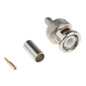 RS PRO Coaxial Connector Cable Male BNC, 50 Ω, Straight Body, Crimp Termination, RG58 Cable, 4 GHz Operating 546-3721