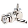 RS PRO Coaxial Connector Cable Male BNC, 50 Ω, Right Angle Body Crimp, RG174 Cable, 4 GHz, Nickel Plated 546-3894