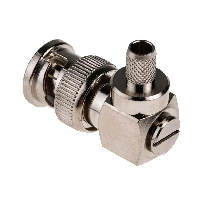 RS PRO Coaxial Connector Cable Male BNC, 75 Ω, Right Angle Body Crimp 546-3888