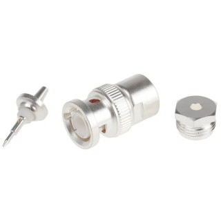 RS PRO Coaxial Connector Cable Male BNC 50 Ω Straight Body Clamp 546-4285