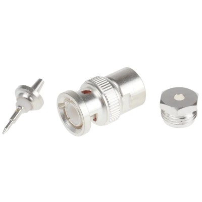 RS PRO Coaxial Connector Cable Male BNC 50 Ω Straight Body Clamp 546-4285
