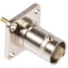 RS PRO Coaxial Connector Flange Female BNC, 50 Ω, Straight Body, Solder Termination, 4 GHz Operating Frequency 546-4005