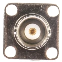 RS PRO Coaxial Connector Flange Female BNC, 50 Ω, Straight Body, Solder Termination, 4 GHz Operating Frequency 546-4005
