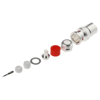RS PRO Coaxial Connector Cable Male BNC 75 Ω Straight Body Clamp 546-4263