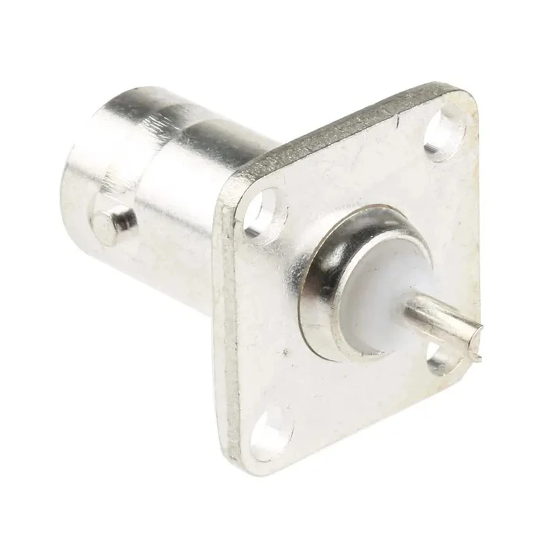RS PRO Coaxial Connector Flange Female BNC, 50 Ω, Straight Body Solder 546-4487