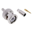 RS PRO Coaxial Connector Cable Male BNC, 50 Ω, Straight Body Crimp, RG174 Cable, 4GHz Operating Frequency 546-3620