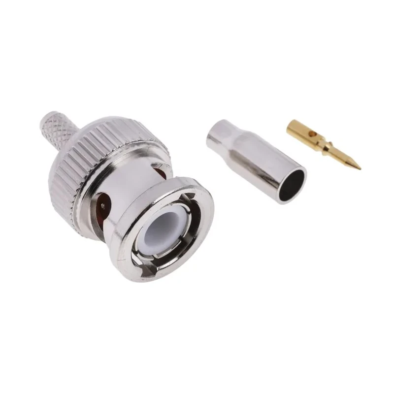 RS PRO Coaxial Connector Cable Male BNC, 50 Ω, Straight Body Crimp, RG174 Cable, 4GHz Operating Frequency 546-3620