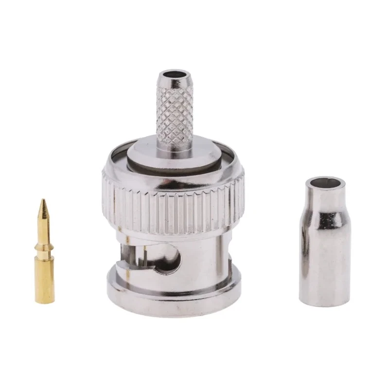 RS PRO Coaxial Connector Cable Male BNC, 50 Ω, Straight Body Crimp, RG174 Cable, 4GHz Operating Frequency 546-3620