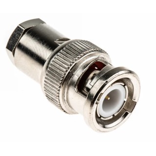 RS PRO 75Ω Coaxial Connector Cable Male BNC, Straight Body Clamp 546-4881