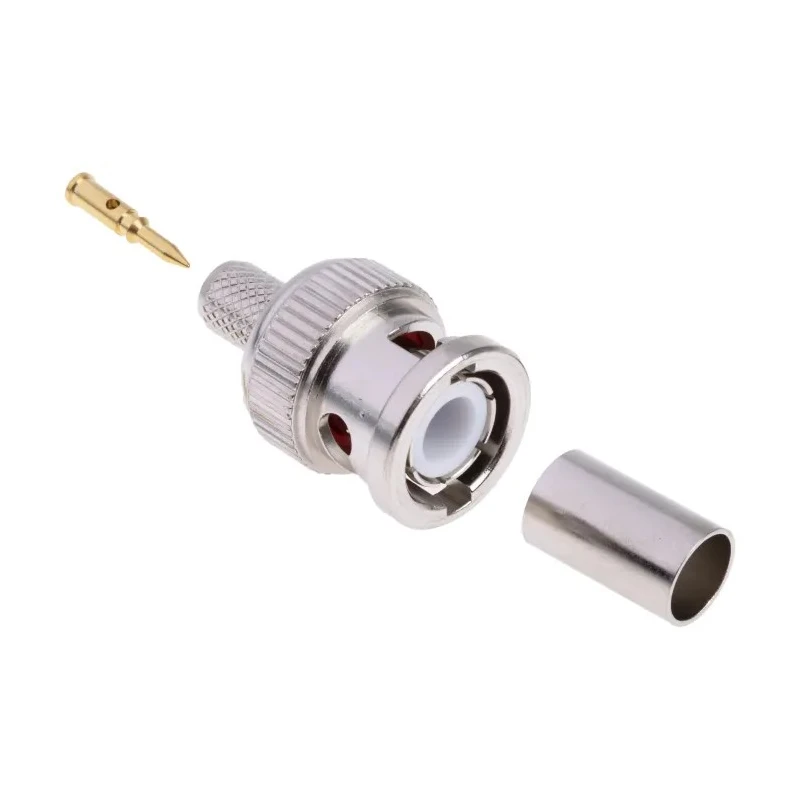 RS PRO Coaxial Connector Cable Male BNC 75 Ω Straight Body Crimp 4 GHz Operating Frequency 546-4869
