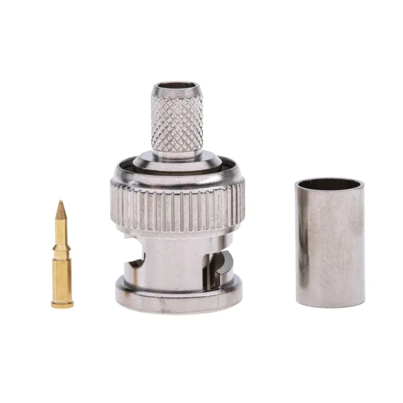 RS PRO Coaxial Connector Cable Male BNC 75 Ω Straight Body Crimp 4 GHz Operating Frequency 546-4869