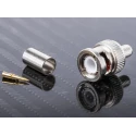 RS PRO Coaxial Connector Cable Male BNC 75 Ω Straight Body Crimp 4 GHz Operating Frequency 546-4869