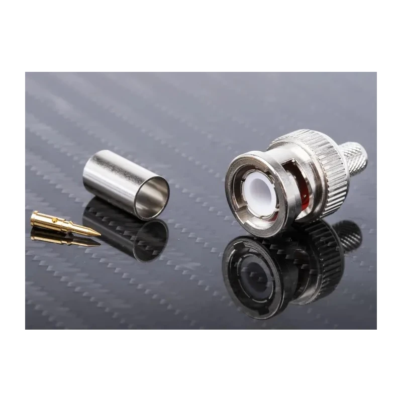 RS PRO Coaxial Connector Cable Male BNC 75 Ω Straight Body Crimp 4 GHz Operating Frequency 546-4869