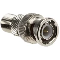 RS PRO Straight RF Adapter BNC Plug to F Socket 1GHz Nickel Plated Coaxial 546-5086