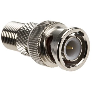 RS PRO Straight RF Adapter BNC Plug to F Socket 1GHz Nickel Plated Coaxial 546-5086