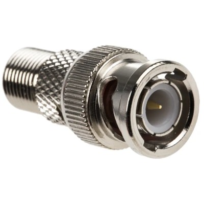 RS PRO Straight RF Adapter BNC Plug to F Socket 1GHz Nickel Plated Coaxial 546-5086