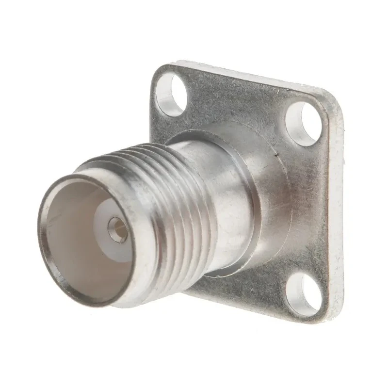 RS PRO Coaxial Connector Bulkhead Mount Female TNC, 50 Ω, Straight Body Solder 546-5238