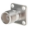 RS PRO Coaxial Connector Bulkhead Mount Female TNC, 50 Ω, Straight Body Solder 546-5238