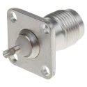 RS PRO Coaxial Connector Bulkhead Mount Female TNC, 50 Ω, Straight Body Solder 546-5238