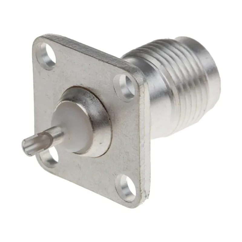 RS PRO Coaxial Connector Bulkhead Mount Female TNC, 50 Ω, Straight Body Solder 546-5238